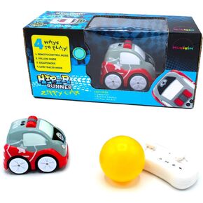 MUKIKIM Zippy Car - RC Mini Car Toy with 4 Ways to Play: Escape/Follow/Line Tracer/Remote Control Modes. Smart STEAM Vehicle Toy for Ages 5 6 7 8 Boys & Girls. Music Feature & USB Car Charging