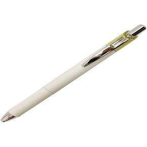 Pentel EnerGel Clena Retractable Liquid Gel Pen, Micro Fine Point 0.5mm Needle Tip, Black Ink, Mimosa Yellow Body (BLN75LG-A)