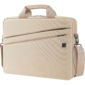 DOMISO 17 Inch Shockproof Laptop Carrying Case Business Briefcase Waterproof Messenger Shoulder Bag for 17"-17.3" Notebook/Chromebook/Dell/Lenovo/Acer/HP/MSI/ASUS, Mint Green