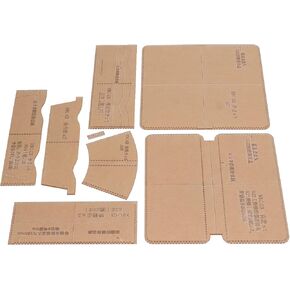 Long Wallet Pattern Template,Leather Pattern Acrylic Leather Pattern Leather Templates for Bags Stencil Handwork Leather Craft Tool Leather Pattern Templates