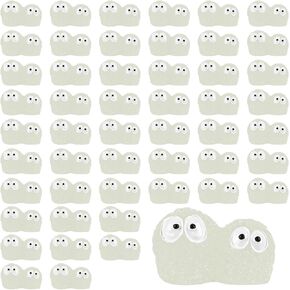 CCINEE 50pcs Luminous Ghost Tree Elves Fairy Resin Briquettes Miniature Garden Accessories Glow in The Dark for Fairy Garden Cake Decoration Easter Egg Fillers Party Supplies