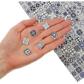 150 pcs, Dollhouse Flooring, 1:12 Scale Doll House Tiles, Miniature Checkerboard Floor, REDUCIO!