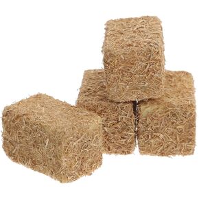 BESPORTBLE 4Pcs Mini Hay Bales, Decorative Straw Bales Mini Miniature Hay Bales for Dollhouse Farm Halloween Fall Harvest Micro Landscape and DIY Craft Decor