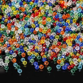 DAHI 8mm Glass Beads 450pcs Crystal Glass Beads Faceted Rondelle Shape Crystal Beads Assorted Colorful Loose Beads for DIY Craft Bracelets, Necklace Jewelry Making (Color 8mm)