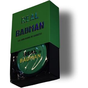 Sound Button – Funny Novelty Talking Button with 'Reeeeeeal Badman' Sound Effect | Gag Gift, Stocking Stuffer, Celebration & Office Decor Accessory
