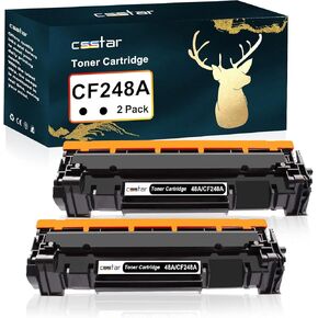 48A CF248A Compatible Replacement for HP 48A CF248A Toner Cartridge High Yield Works with Pro M15w M16a M15a Pro MFP M29w M28w M29a M28a Printers(Black 2-Pack)