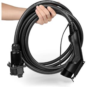 40A 20 Feet EV Charger Extension Cord for J1772 Electric Vehicle Charging Stations