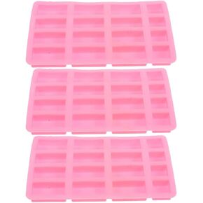 STOBOK 3pcs Miniature Brick Silicone Molds Nonstick Mini Brick Resin Exoxy Mold for DIY Crafts Concrete Plaster Resin Fondant Chocolate