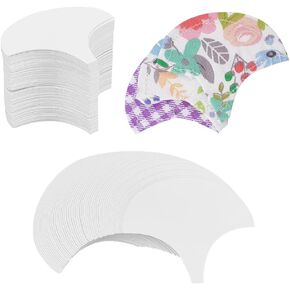 GOMAKERER About 200 Pcs Clamshell English Paper Piecing Epp Set, 1.7inch(4.5cm) Wide Precise Paper Templates Handmade Quilting Templates Paper Piecing for DIY Patchwork Sewing Quilting Crafts
