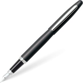 Sheaffer VFM Neon Blue Fountain Pen with Chrome Trim and Medium Nib