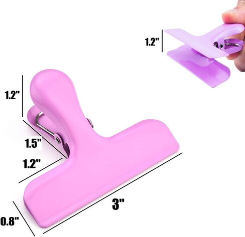Croc Jaws Chip Clips, Stainless Steel, 3 Inches, Pack of 8, Multicolor in Saudi Arabia