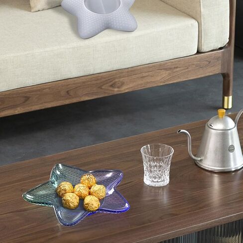 2 قطعة صينية نجم البحر قالب سيليكون قالب صينية المجوهرات قالب حامل شمعة راتنجات الايبوكسي قالب صينية قالب المحيط موضوع ديكور المنزل عرض الحلي حاوية تخزين قالب الطبق للأسمنت الخرساني الإبداعي in Kuwait