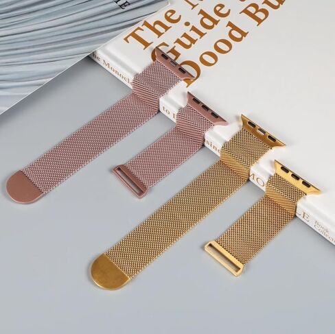 تتوافق أحزمة ساعة AXTECHS Milanese Loop Style مع أحزمة ساعات Apple بمقاسات 38 مم 40 مم 41 مم 42 مم 44 مم 45 مم 49 مم iWatch Series 9 8 7 6 5 4 3 2 1 SE Ultra Ultra 2، وهي مصنوعة من الفولاذ المقاوم للصدأ للرجال والنساء. in Kuwait