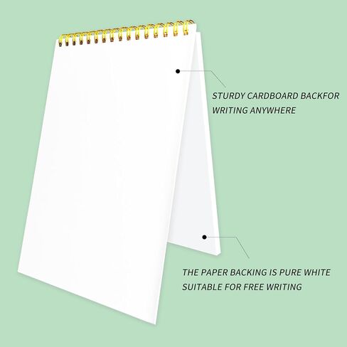 Weekly Planner ，5 X 8.25 inches - Undated Daily to-Do List Notepad, Spiral Bound,100gsm Paper,50 Sheets,Ideal for Men, Women, School, and Home，White in Saudi Arabia