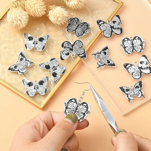 DanLingJewelry 30Pcs 6 Styles Alloy Cute Dog Charms Printing Happy Dog Charms Enamel Animal Pet Dog Charms for DIY Keychain Necklace Making in Kuwait
