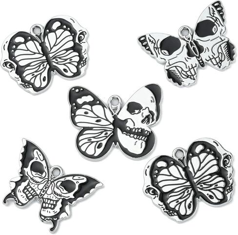 DanLingJewelry 30Pcs 6 Styles Alloy Cute Dog Charms Printing Happy Dog Charms Enamel Animal Pet Dog Charms for DIY Keychain Necklace Making in Kuwait