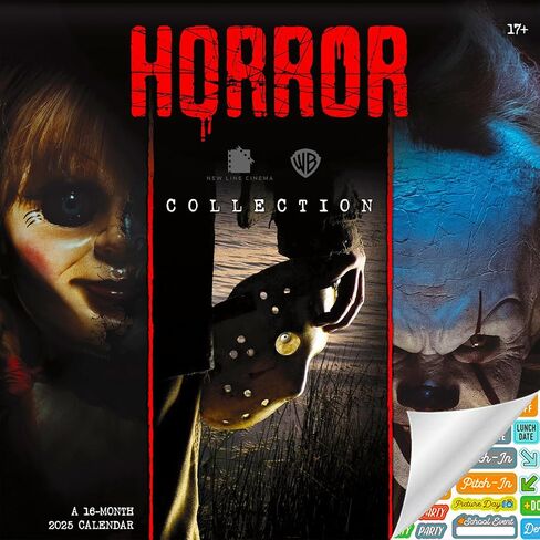 تقويم أفلام الرعب الكلاسيكية 2025 - حزمة تقويم صغيرة فاخرة لأفلام الرعب 2025 مع أكثر من 100 ملصق تقويم (هدايا Slasher، لوازم مكتبية) in Saudi Arabia