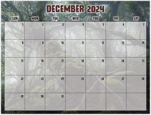 2025 Bigfoot Calendar - 13 Month Wall Calendar 11" X 19" Opened - Fun Gift for Fans of Sasquatch, Cryptids, and the Unknown (Dangerous Encounters) in Saudi Arabia