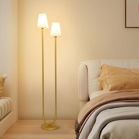 HMVPL Floor Lamps for Living Room, Modern Black Floor Lamp with Fabric Lampshade, Industrial Standing Lamp with On/Off Foot Switch, Farmhouse Tall Lamp for Living Room Corner Bedroom Office(66") in Saudi Arabia