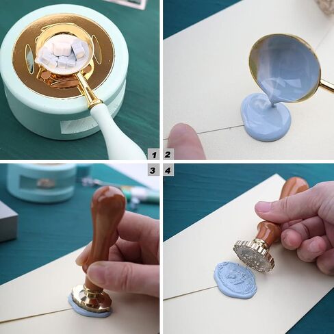 Antique Gold Wax Seal Beads,Hydrangea Petal Sealing Wax Beads for Wax Seal Stamp Letter Wax Seal Kit for Gift Wrapping Letter Stamp Sealing (Antique Gold) in Saudi Arabia