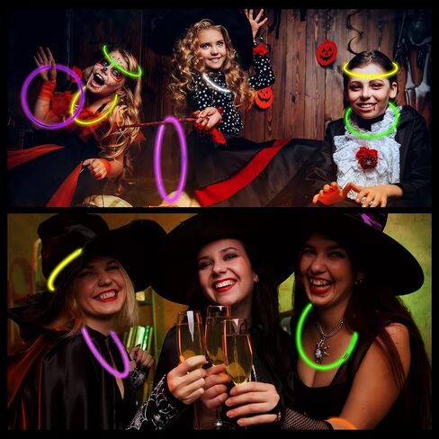 100 جهاز كمبيوتر شخصى عيد الهالوين 22 بوصة توهج العصي السائبة توهج القلائد مع موصلات توهج في الظلام القلائد تضيء قلادة النيون لعيد الهالوين عيد ميلاد عطلات الزفاف مهرجان الطرف الديكور in Kuwait