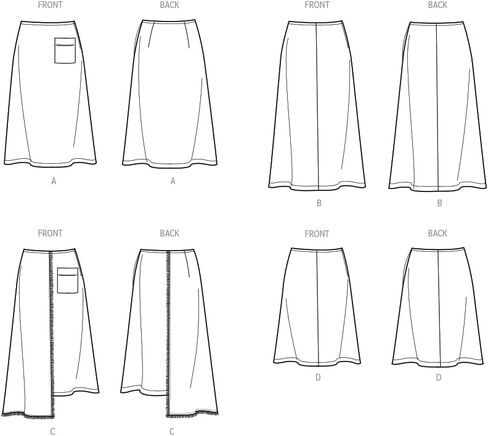 Simplicity Misses' Skirts Sewing Pattern Kit, Code S9648, Sizes 8-10-12-14-16, Multicolor in Saudi Arabia