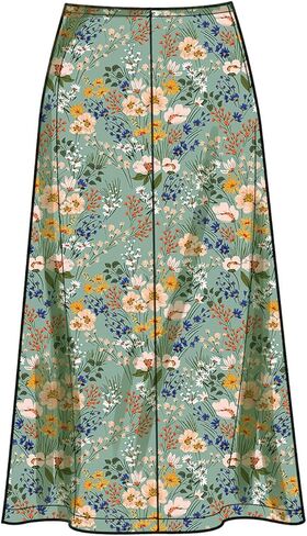 Simplicity Misses' Skirts Sewing Pattern Kit, Code S9648, Sizes 8-10-12-14-16, Multicolor in Saudi Arabia