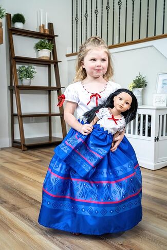 Little Adventures Magical Sisters Princess Doll Dresses - Doll Not Included - Machine Washable Child Pretend Play and Party Doll Clothes with No Glitter (Miracle Princess) in Kuwait