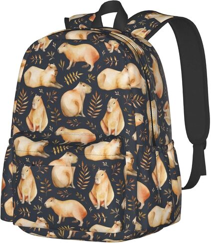 Capybara Backpack Book Bags Lightweight Casual Laptop Backpacks Travel Daypack For Man Woman in Saudi Arabia