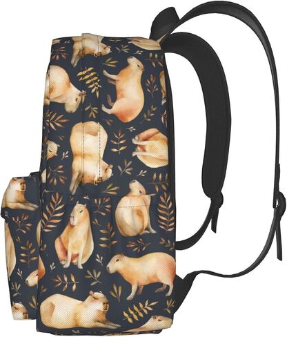 Capybara Backpack Book Bags Lightweight Casual Laptop Backpacks Travel Daypack For Man Woman in Saudi Arabia