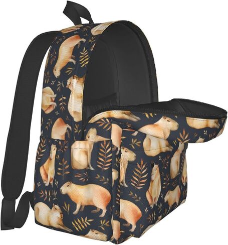 Capybara Backpack Book Bags Lightweight Casual Laptop Backpacks Travel Daypack For Man Woman in Saudi Arabia
