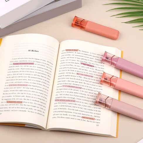 4pcs Glitter Highlighters, 4.45x0.98in Nebula Glitter Highlighter Markers Sparkly Highlighters School Classroom Supplies for Men Women And Kids(Pink) in Saudi Arabia