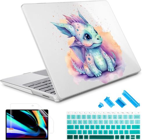 May Chen لجهاز كمبيوتر محمول Microsoft Surface مقاس 15 بوصة 3/4/5 مع مسند راحة اليد المعدني: 1872 1873 1953 1979، حافظة بلاستيكية صلبة مع واقي شاشة وغطاء لوحة مفاتيح وقابس غبار، قطة لطيفة in Saudi Arabia