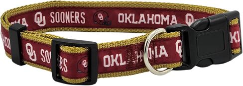NCAA PET Collar Illinois Fighting Illini Dog Collar, Small Collegiate Team Collar for Dogs & Cats. A Sporty, Shiny & Colorful Cat Collar & Dog Collar Licensed by The College in Kuwait