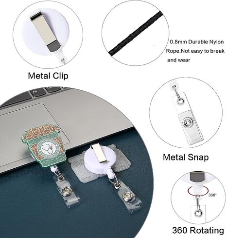 10pcs Cute Funny Nurse Badge Reel Clip Retractable ID Badge Holder Accessories for Nurses Nursing Doctor Teacher Healthcare Medical Work Office Employee Coworker Bulk Gifts (Nurse Styles) in Saudi Arabia