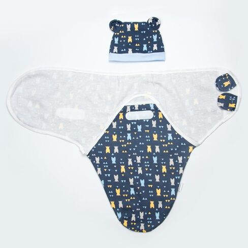 تولد من جديد ملابس دمية الطفل قماط بطانية لطيف الدب تصميم بطانية حمام لدمى تولد من جديد 17-22 بوصة وهمية ملابس الطفل الملحقات 2 قطعة حزمة in Kuwait