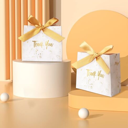 30Pack Small Thank You Gift Bags,Marble Pattern Party Favor Bags with Gold Bow Ribbon,4.5x1.8x3.Inches,Paper Bags for Birthday Wedding Bridesmaid Holiday Valentines Day (Black) in Kuwait