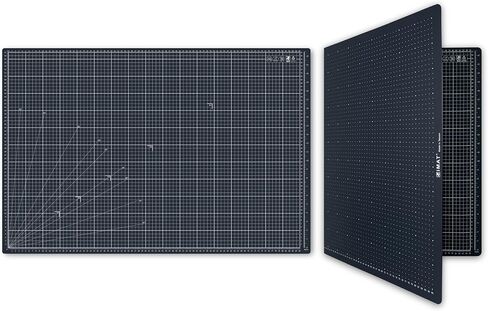 iMAT Flip Cutting Mat_Note A1 (Cm Version), 24"x36" (60x90 cm), Foldable, Ideal for Crafts, Paper Cutting, Large Leather and Cloth Projects, Sketching, Drawing (Ash Grey) in Saudi Arabia