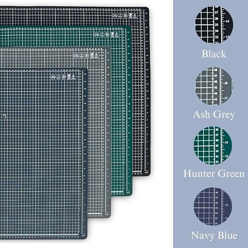 iMAT Flip Cutting Mat_Note A1 (Cm Version), 24"x36" (60x90 cm), Foldable, Ideal for Crafts, Paper Cutting, Large Leather and Cloth Projects, Sketching, Drawing (Ash Grey) in Saudi Arabia