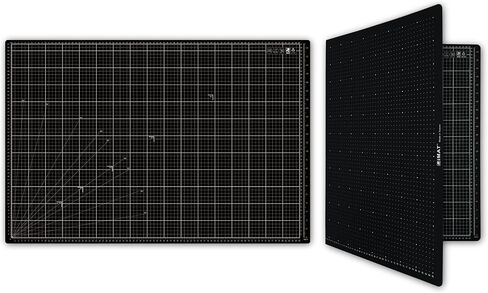 iMAT Flip Cutting Mat_Note A1 (Cm Version), 24"x36" (60x90 cm), Foldable, Ideal for Crafts, Paper Cutting, Large Leather and Cloth Projects, Sketching, Drawing (Ash Grey) in Saudi Arabia