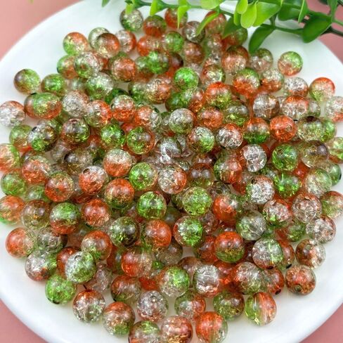 100 قطعة من خرز الأكريليك المفرقع 12 مم من Jmassyang خرزة فاصل بلاستيكية مستديرة من الكريستال لتزيين القلائد والأساور والأقراط وصناعة المجوهرات (متعددة الألوان) in Kuwait