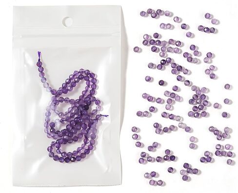 3 مللي متر خرز الحجر الطبيعي الأوجه لصنع المجوهرات خرز الأحجار الكريمة مزيج خرز حجر القمر 110 قطعة قطع ليزر صغيرة خرز فضفاض مستدير للمجوهرات DIY 14''خرز حجر الشفاء، مزيج الأحجار الكريمة 01 in Kuwait