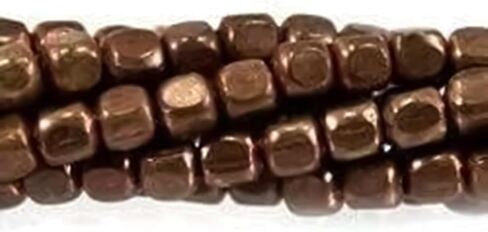 Beads of Cambay | 2mm Bright Copper Plain Round Beads | Jewelry Making Supplies | for Bracelet Necklace Earrings Anklet | DIY Charms | 8 inches 104pcs in Saudi Arabia