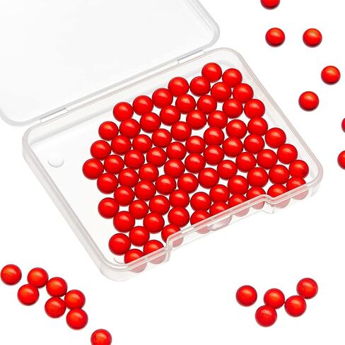 NBEADS 100 Pcs Clear Glass Beads, 6mm Glass Pearl Balls Beads Clear Undrilled Round Glass Beads No Hole Crystal Clear Glass Charm Beads for DIY Jewelry Making Home Decorations in Saudi Arabia