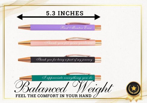 InnoBeta Mentor Gifts, Ballpoint Pen Set of 4, Gift Ideas for Mentor on Birthday, Christmas in Saudi Arabia