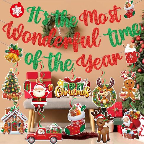 لافتة عيد الميلاد زينة حفلات عيد الميلاد إنها أروع وقت في السنة مع زينة عيد الميلاد المعلقة لديكورات عيد الميلاد المضحكة وديكورات العطلات in Kuwait