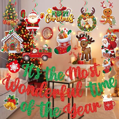 لافتة عيد الميلاد زينة حفلات عيد الميلاد إنها أروع وقت في السنة مع زينة عيد الميلاد المعلقة لديكورات عيد الميلاد المضحكة وديكورات العطلات in Kuwait