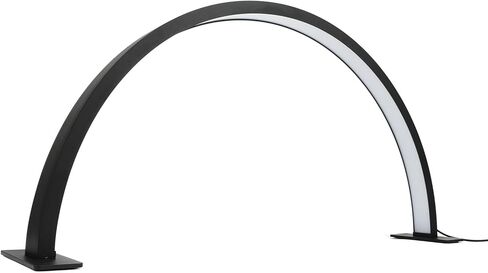 Nail Desk Lamp for Professionals, 35W Led Light for Nails, Aluminum Alloy Dimmable Half Moon Lamp for Lash Extensions Skincare in Kuwait