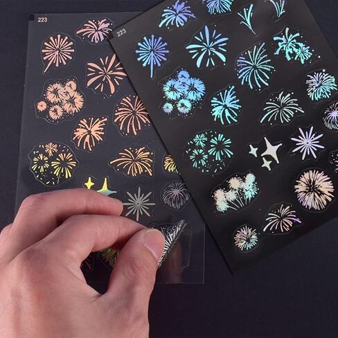 FineInno 48 Sheets Flower Stickers for Resin,Transparent Floral Stickers with Rose,Daisy, Maple Leaf for Epoxy Supplies,DIY Crafts Scrapbooking in Saudi Arabia