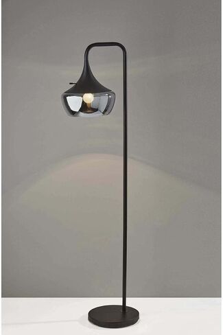 Adesso Home 2143-01 Contemporary Modern Floor Lamp from Eliza Collection in Black Finish, 18.00 inches in Saudi Arabia